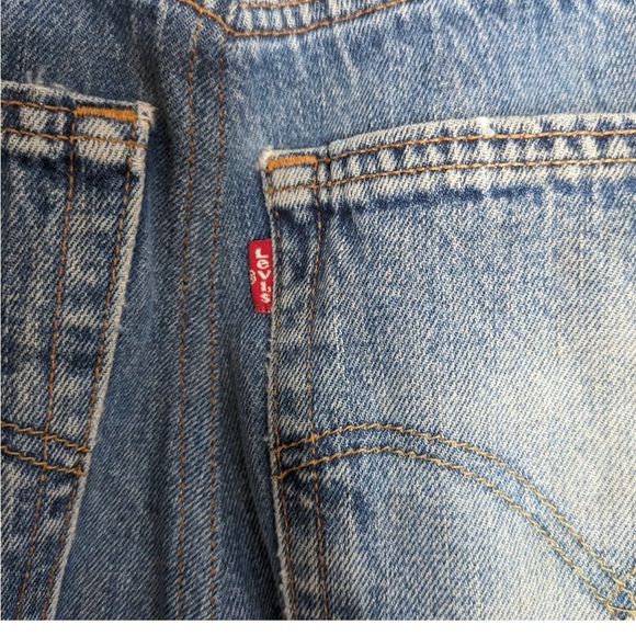 RE/DONE x LEVI’s Ultra High Flare Distressed Denim Size 26 INCREDIBLY RARE STYLE - Picture 10 of 12